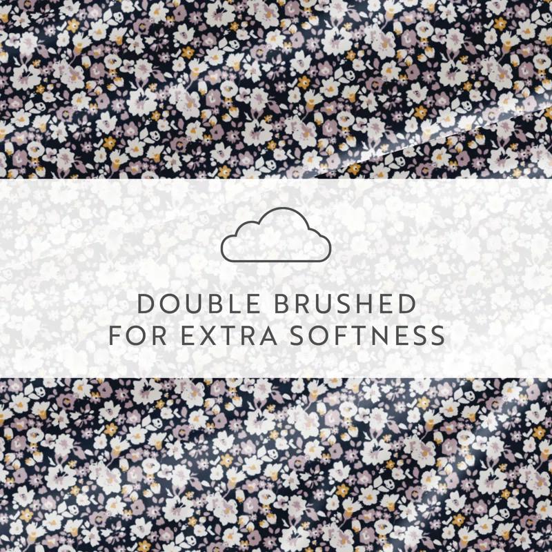 IEnjoy Home 4 Piece Sheet Set Patterned Microfiber Ultra Soft Bedding in Floral Dream