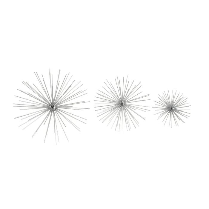 CosmoLiving by Cosmopolitan Metal 3D Long Spike Starburst Home Wall Decor Set