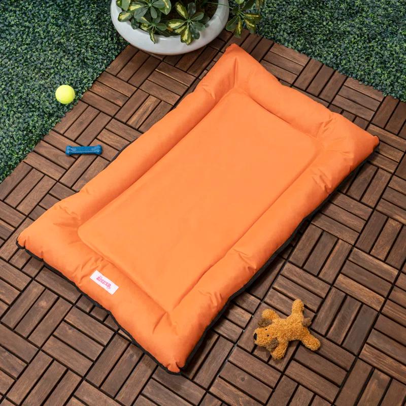 Archie Traditional Oxford Waterproof Indoor/Outdoor Hand-Washable Memory Foam Camping Pet Bed