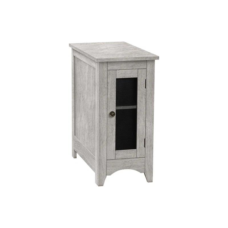 Winston Porter Accent Table, End, Side Table, Narrow, Nightstand, Bedroom, Lamp, Storage