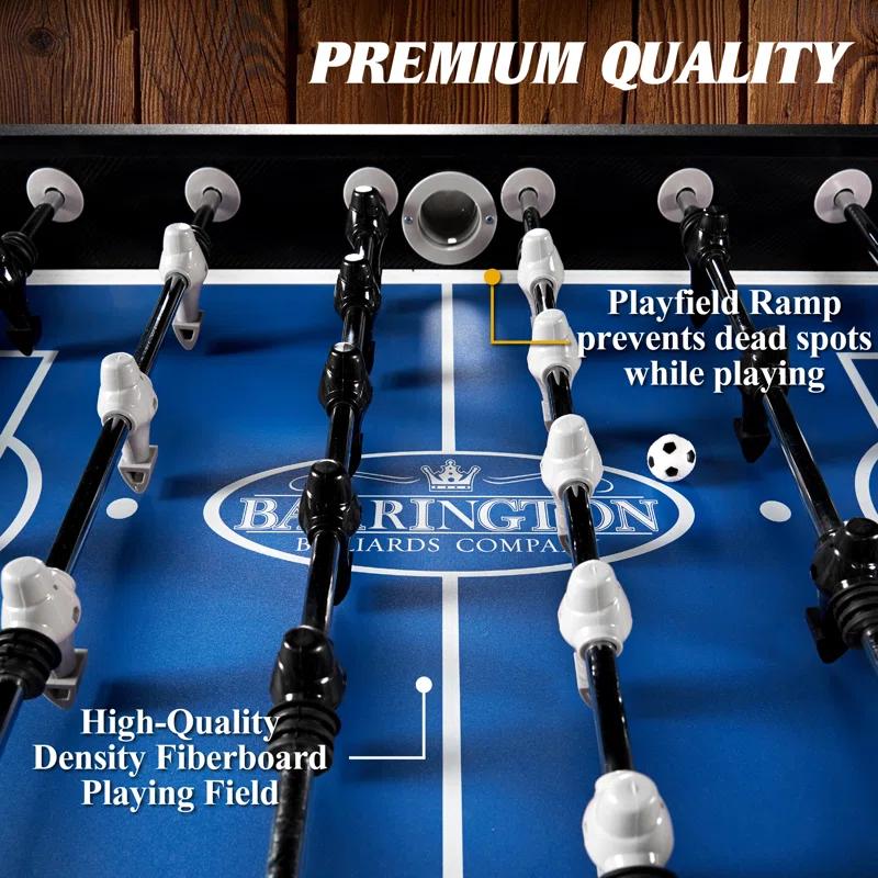 Barrington Billiards Company Barrington Billiards 58” Irvine Foosball Table, with Tabletop Sports Soccer Balls
