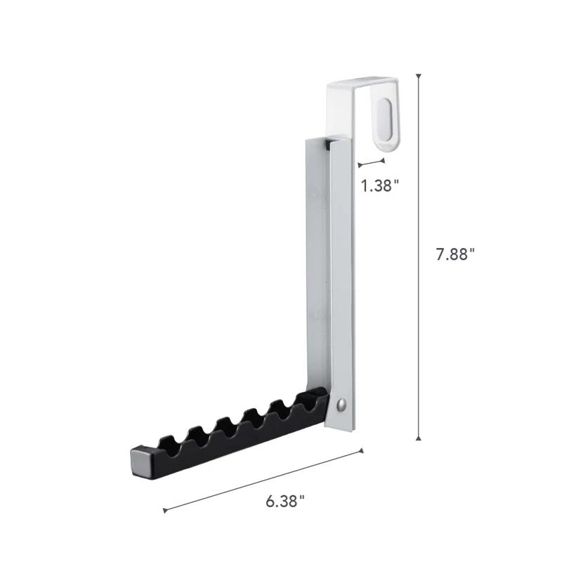 Yamazaki Home Over The Door Hooks - Folding Hanging Coat Rack, Steel, Over-the-Door