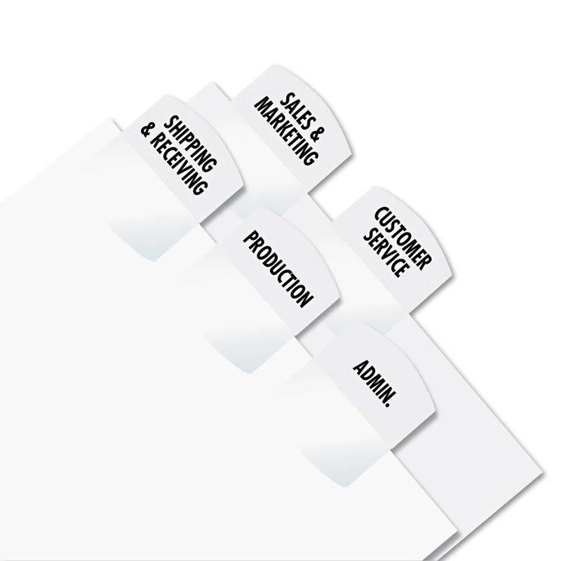 Redi-Tag Corporation Redi-Tag® Printable Laser Index Tabs Plastic File Tab Labels