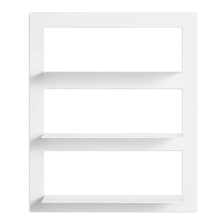 Blu Dot Shwall 3 Piece Powder Coated Metal Tiered Shelf