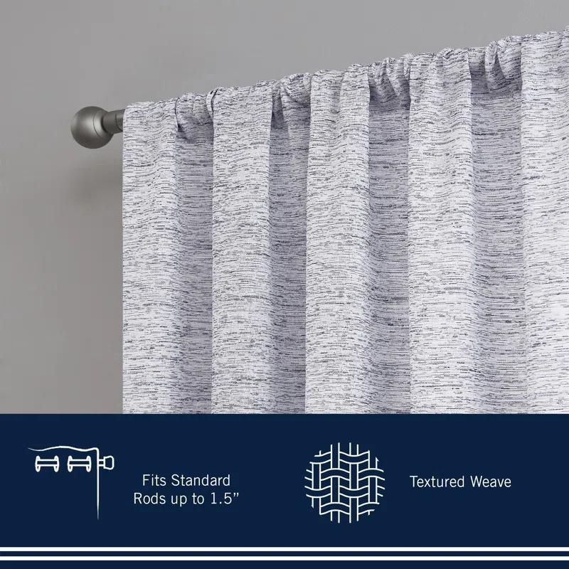 Nautica Nautica Light Filtering Rod Pocket Window Curtains Pair (Set of 2)