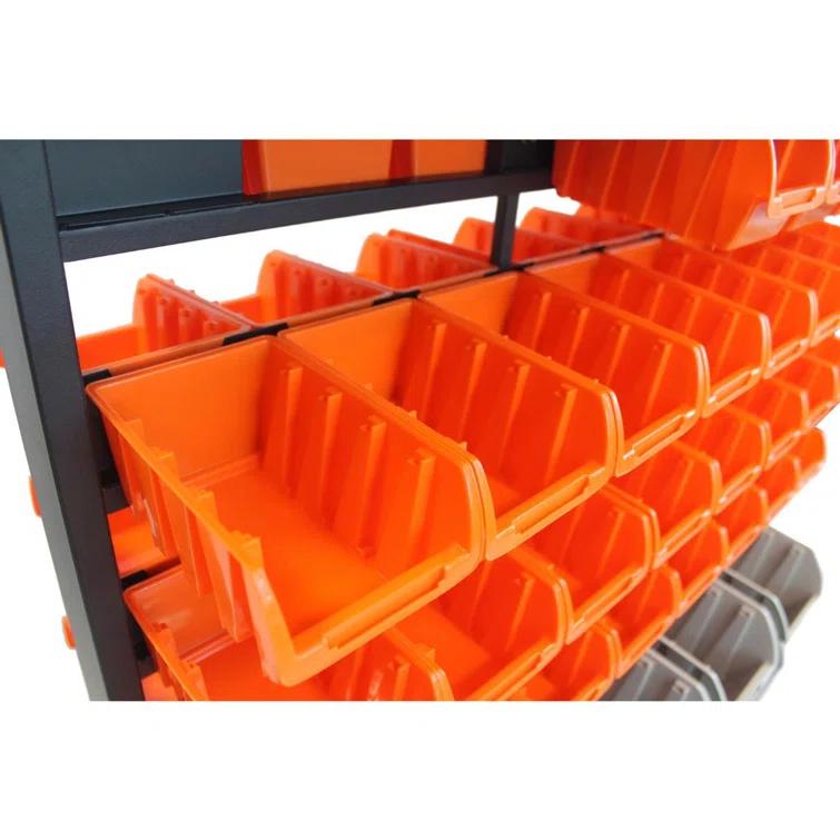 TRINITY Dual-Sided Mobile Bin Rack (35.5 in. W x 48.5 in. H x 19.75 in. D) & Reviews | Wayfair