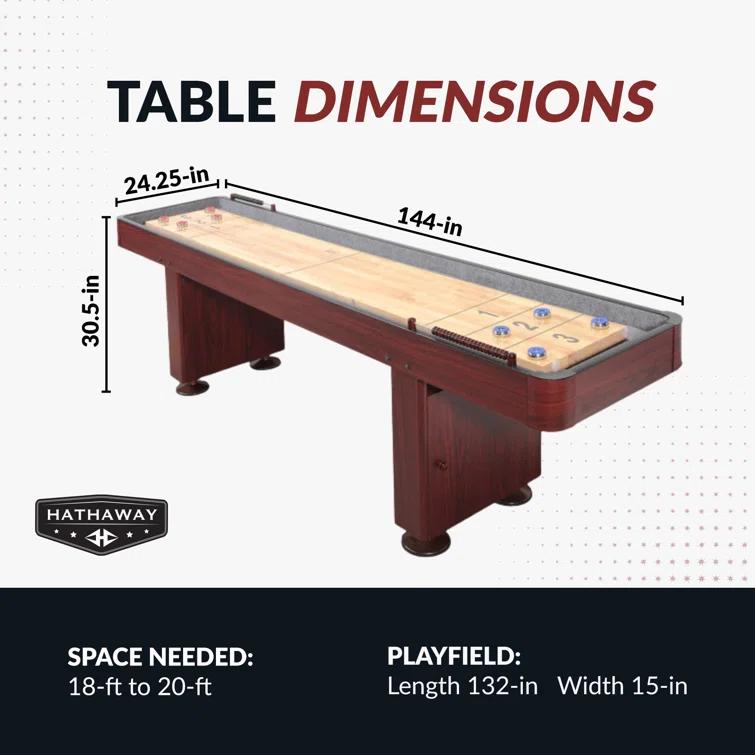 Hathaway Games Challenger Hathaway Games Shuffleboard Table
