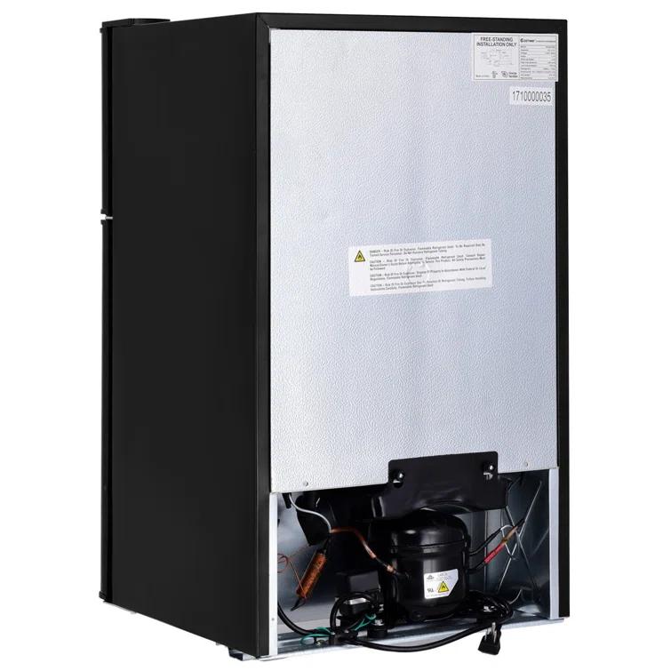 FORCLOVER FORCLOVER 3.2 Cubic Feet Freestanding Mini Fridge with Freezer