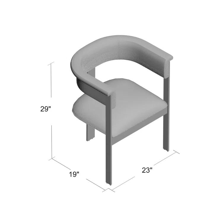 Interlude Darcy 19'' H Upholstered Armchair
