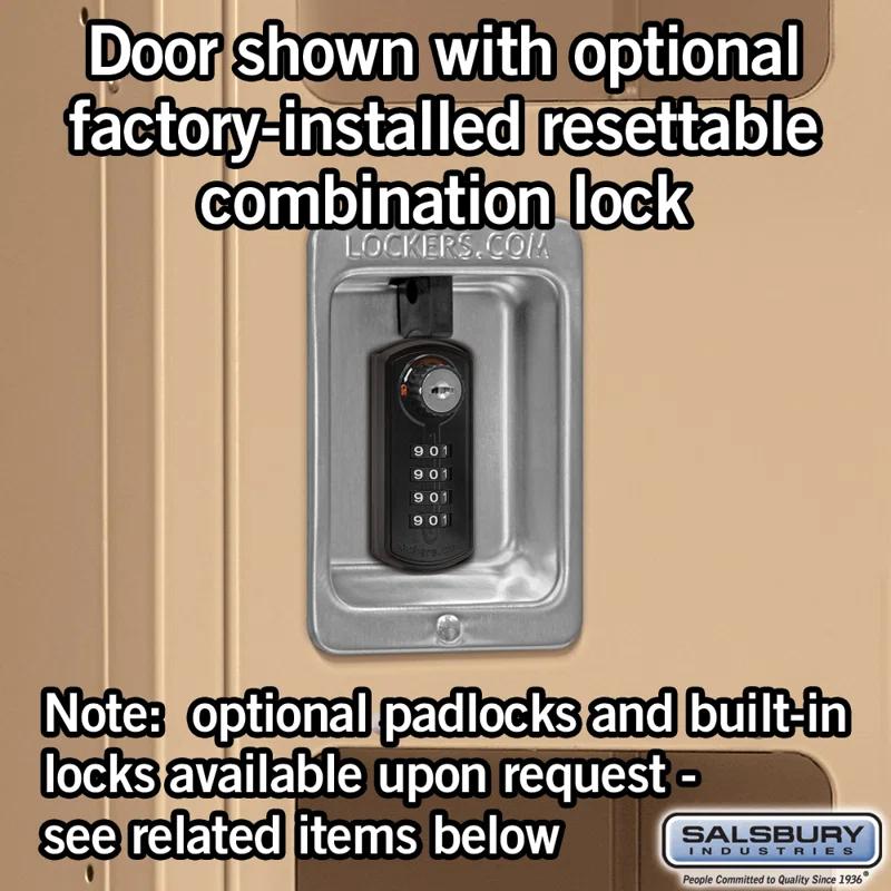 Salsbury Industries Metal 2 - Tier 36'' with Padlock