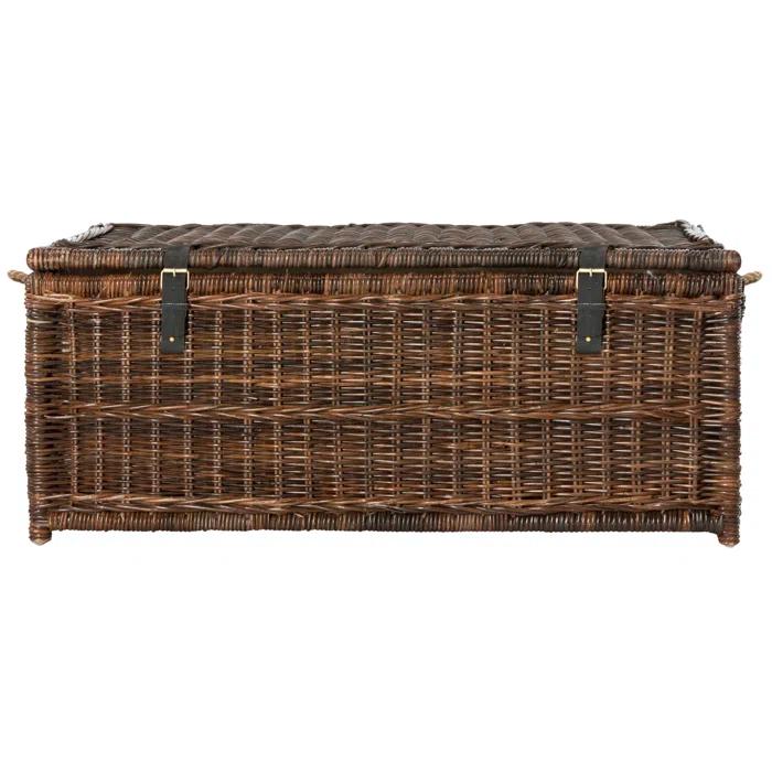happimess Caden 46" Wicker Storage Trunk