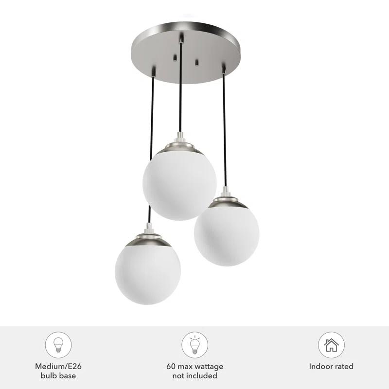 Hunter Fan Hepburn 3 - Light Cluster Globe Pendant
