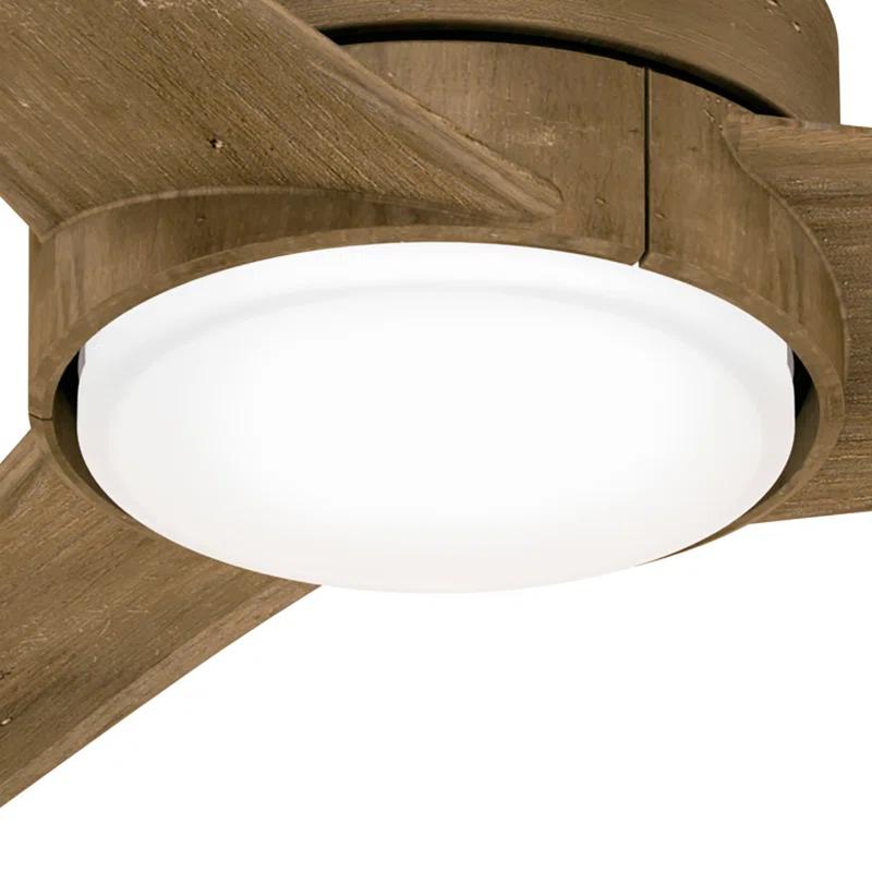 Hunter Fan 52'' Lakemont 3 - Blade LED Indoor / Outdoor Modern Ceiling Fan with Remote Control and Light Kit