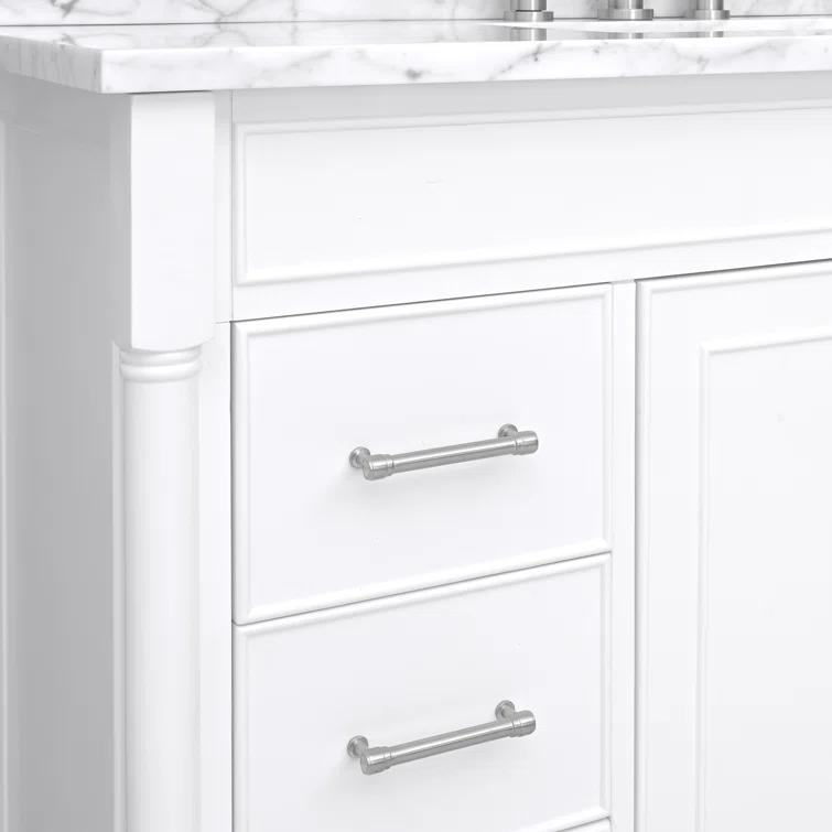 Charlton Home® Guider 48" Free Standing Single Bathroom Vanity with Engineered Stone Top