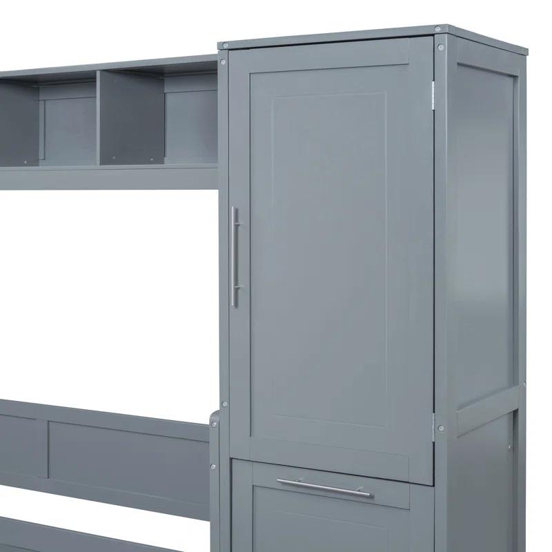 Galibens Murphy Bed Wall Bed With Closet And Drawers