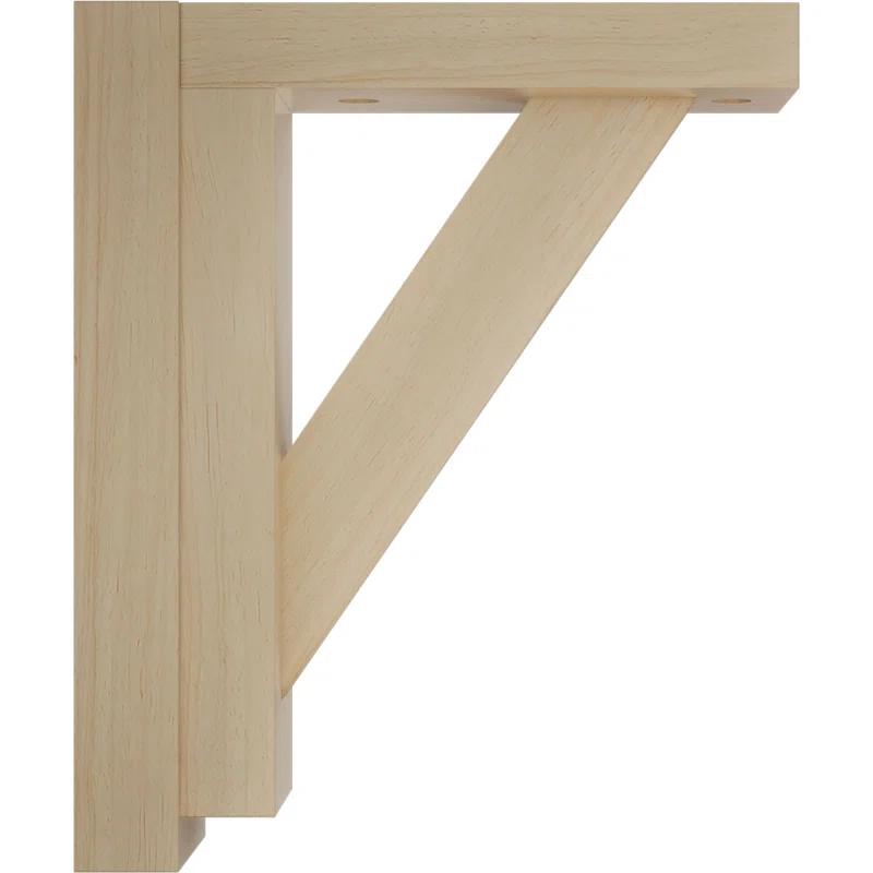 Ekena Millwork Traditional H 2.5'' W D Wood Bracket / Corbel
