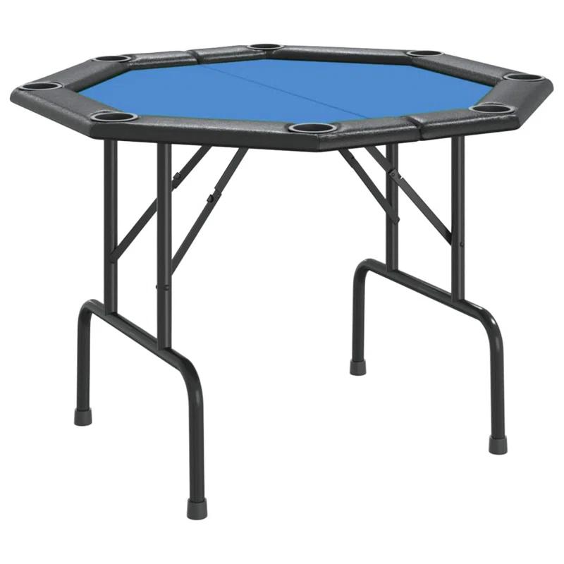 VidaXL VidaXL Folding Poker Table Texas Holdem Table 8 Players Portable Casino Table