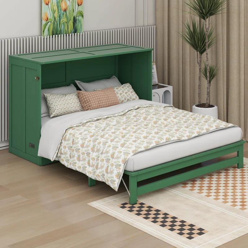 Cosmic Queen Size Murphy Bed With Built-In Charging Station