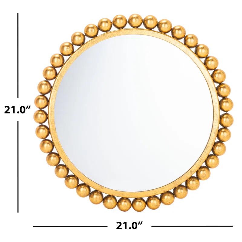 Everly Quinn Savoie Metal Flat Wall Mirror