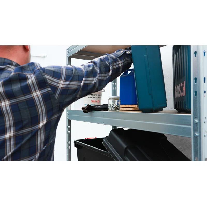 Ar Shelving Garage Storage Shelving 47"W x 71"H x18"D Galvanized