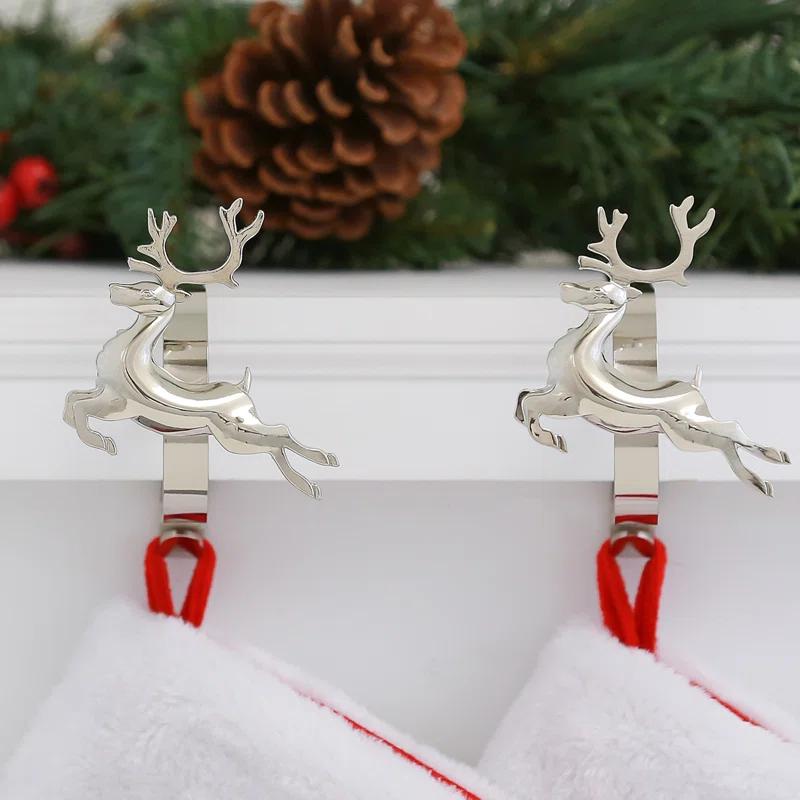 Haute Decor The Original MantleClips™ Stocking Holder (Set of 2)