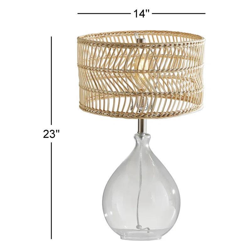 Teardrop Glass Table Lamp