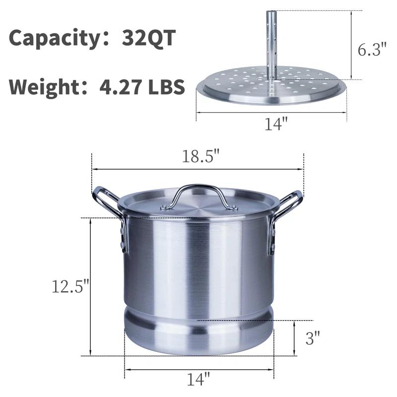ARC ARC 32 Quarts Aluminum Stock Pot