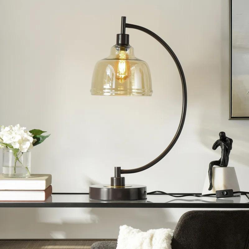 Gracie Oaks Tildenville Arched Lamp