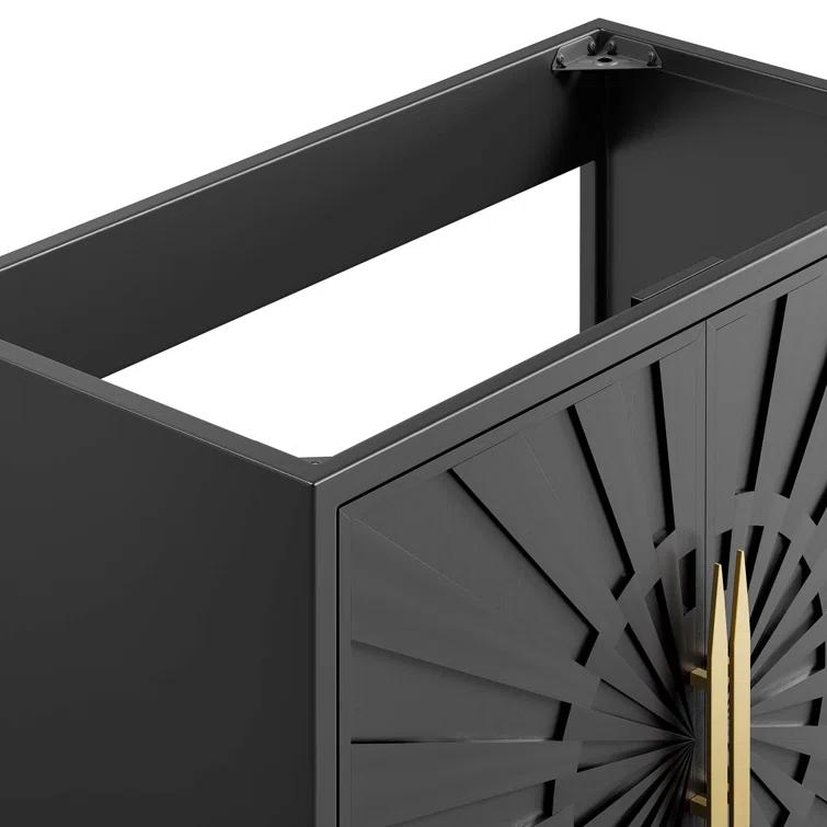 Modway Modway 35" Single Bathroom Vanity Base Only in Black