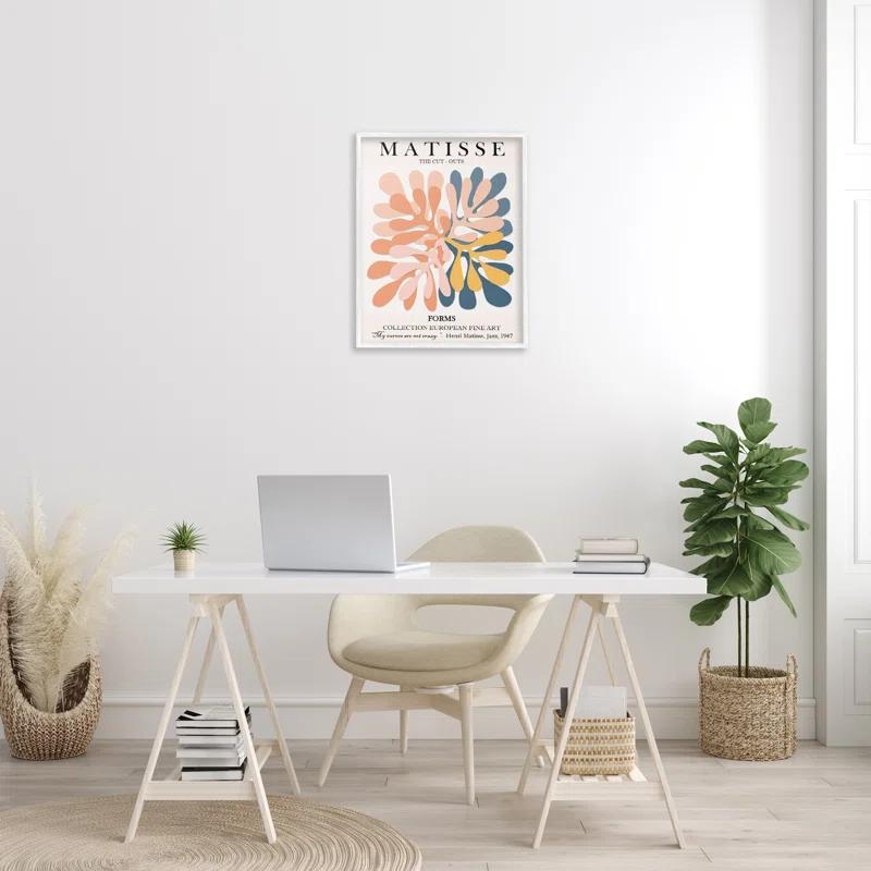 Stupell Industries Classical Matisse Painting Cut Out Forms Traditional Abstract - Graphic Art Print