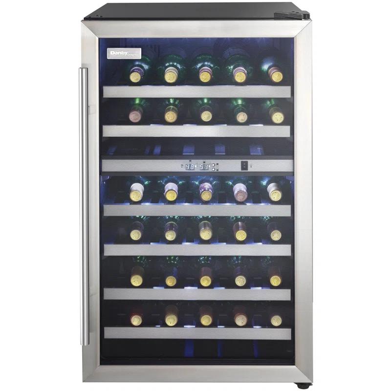 Danby Danby Dual Zone 19.44'' Freestanding 38 Bottle Wine Refrigerator with Reversible Door