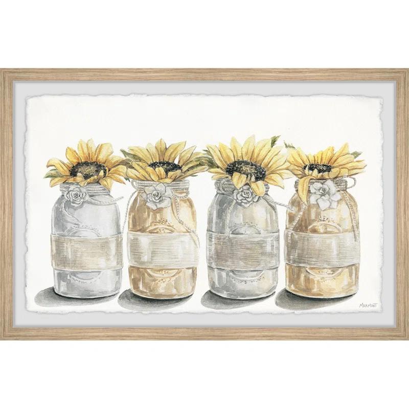 Marmont Hill " Floral Bloom Arrangement " Painting Print