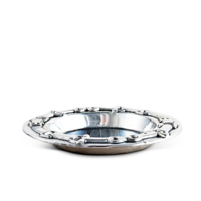 Arthur Court Designs Equestrian Aluminum Round 1 Piece Coaster