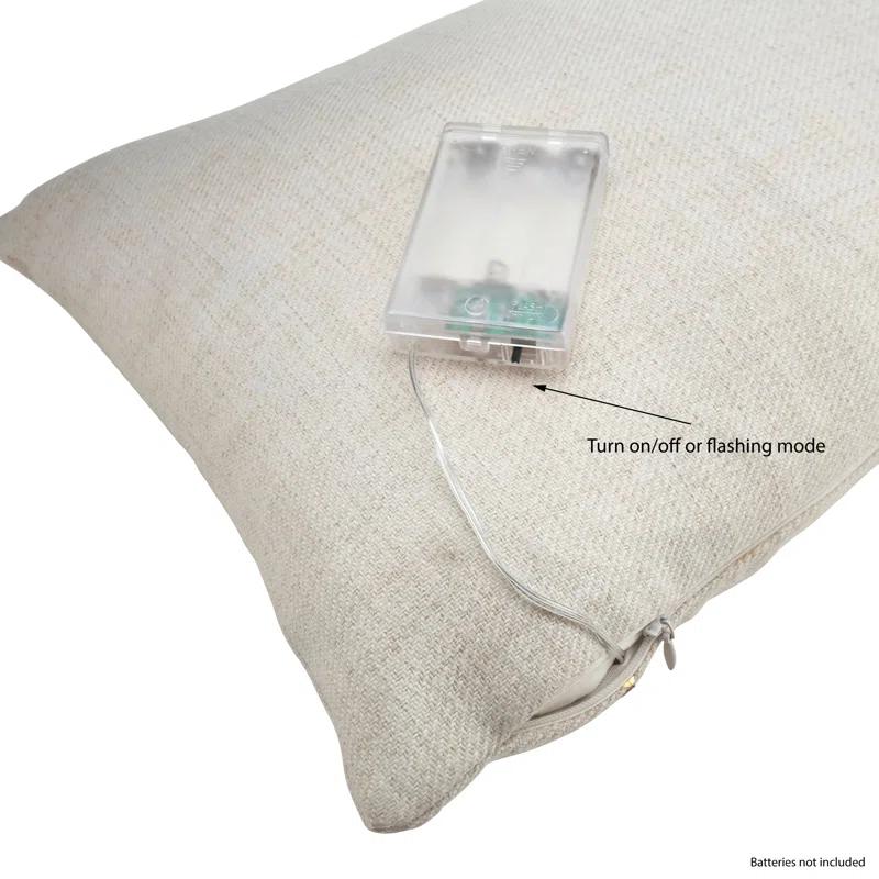 Christmas Tree Sequined Throw Pillow