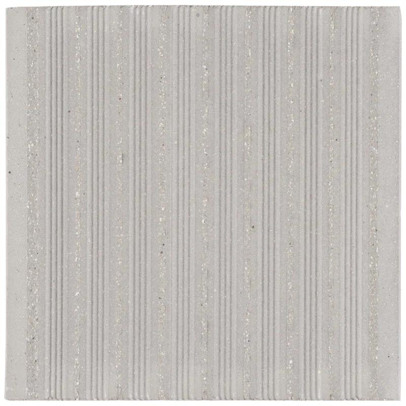 Merola Tile Quarry 6" x 6" Ceramic Bullnose Tile Trim in Gray