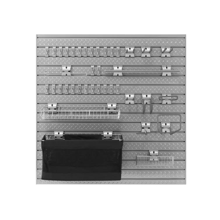 NewAge Products Garage 40 Piece Steel Slatwall Accessory Kit