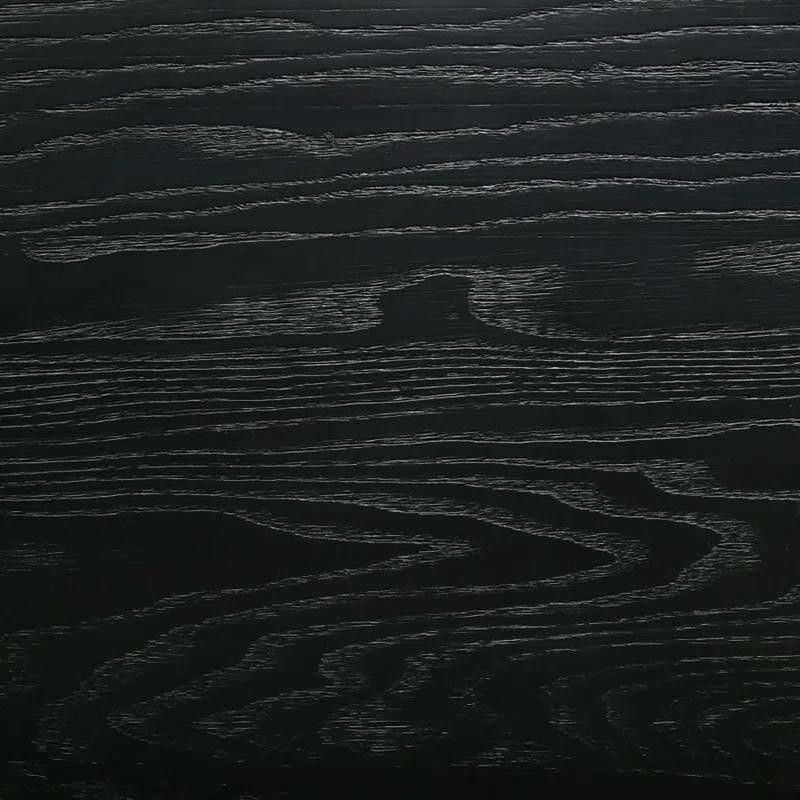 Benjara Fij Bed, 3 Block Panel Headboard, Slim Legs