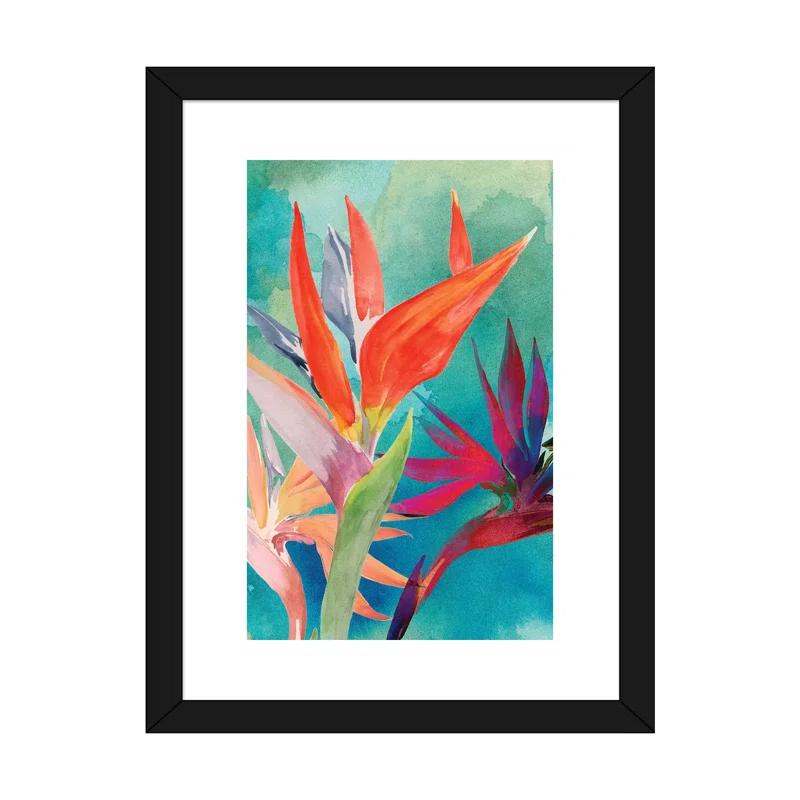 East Urban Home " Vivid Birds Of Paradise I " by Jennifer Paxton Parker