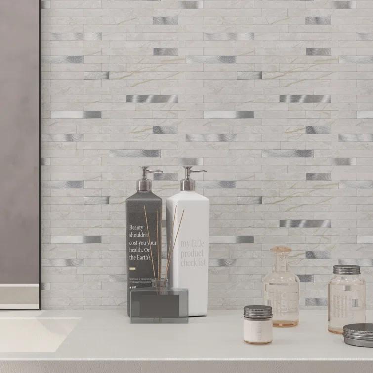 Avant Decor Aluminum Peel and Stick Mosaic Tile