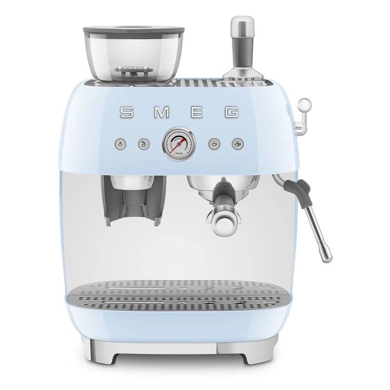 SMEG SMEG 50's Retro Style Semi-Automatic Espresso Coffee Machine with Grinder
