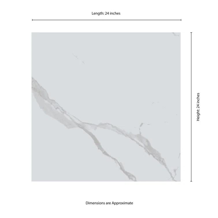 Eden 24" x 24" Matte Porcelain Stone Look Floor & Wall Tile