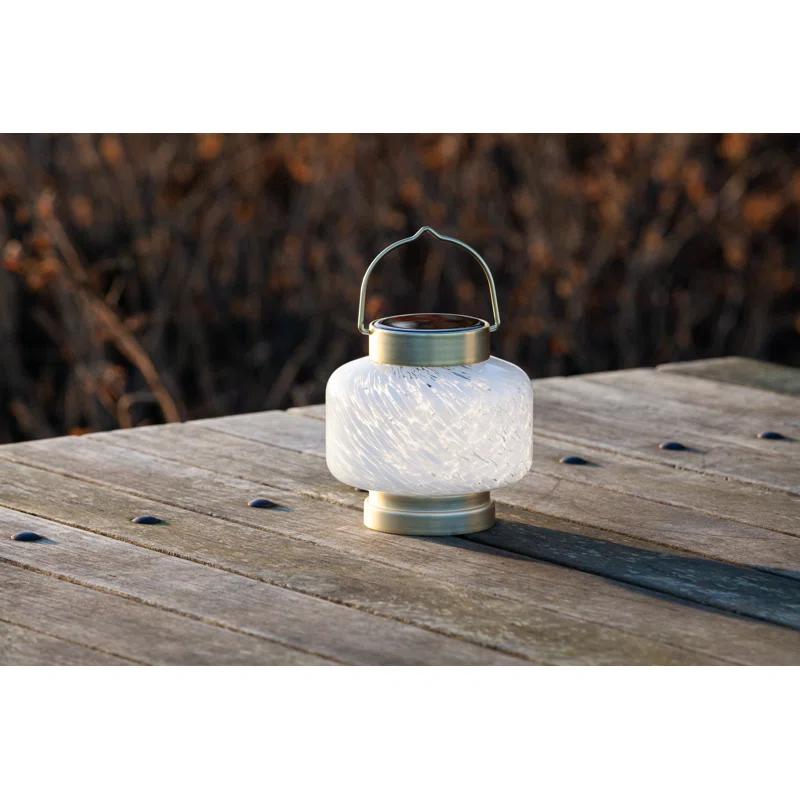 5.5'' Solar Powered Integrated LED Outdoor Lantern