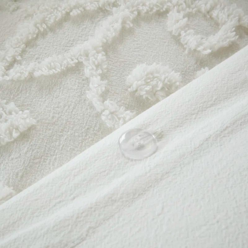Kelly Clarkson Home Emberly Tufted Cotton Chenille Duvet Cover Set