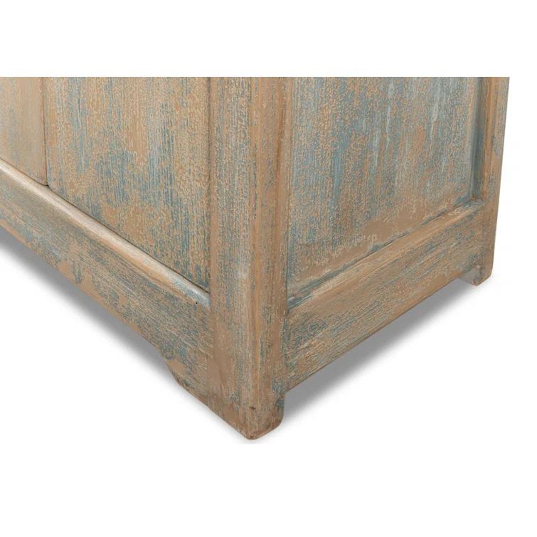 Antique Blue 122'' Traditional Wooden Sideboard