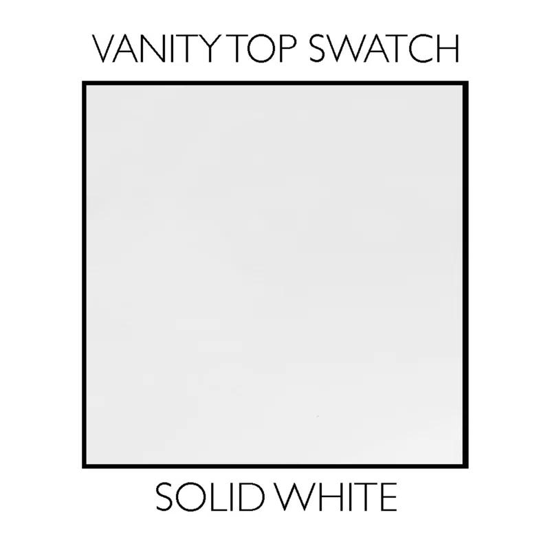 61 Inch Cultured Marble Vanity Top with Backsplash, Improved Package, White