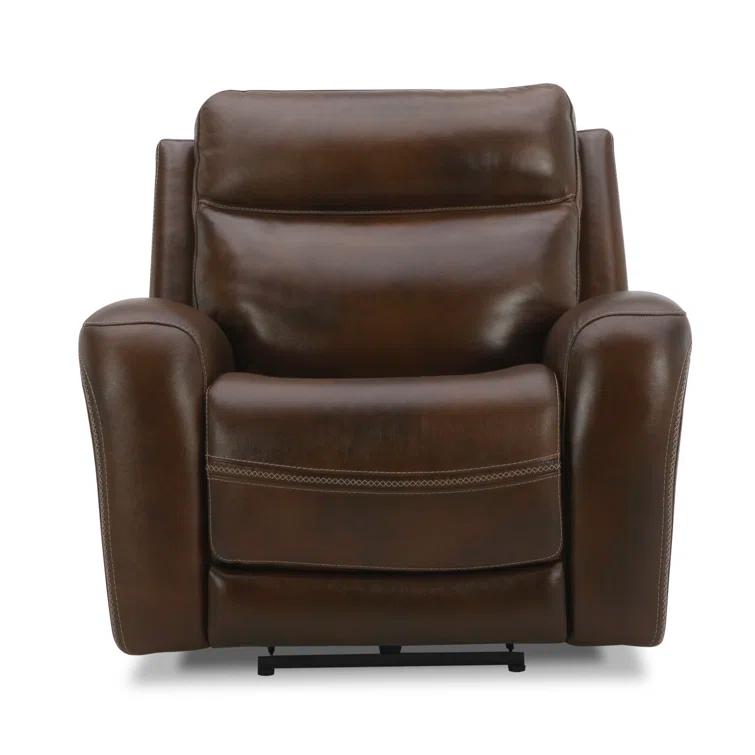 Dynoson Blair Swivel Glide Recliner Dual Power - Cognac