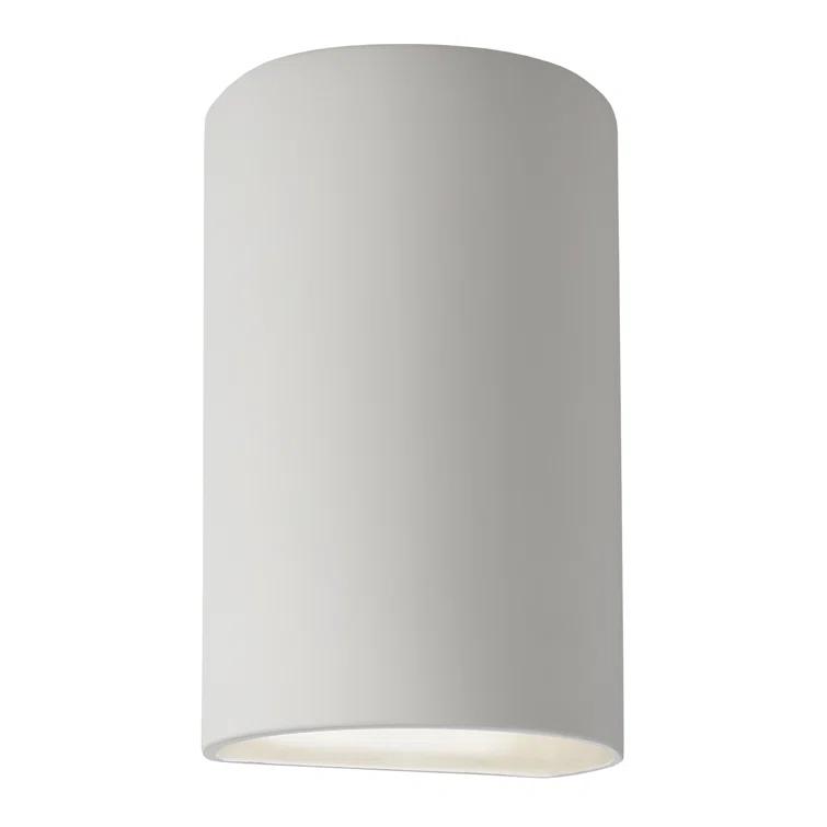 Justice Design Group Cer-5265W Ambiance 2 Light 13" Tall Led Cylinder Outdoor Wall Sconce