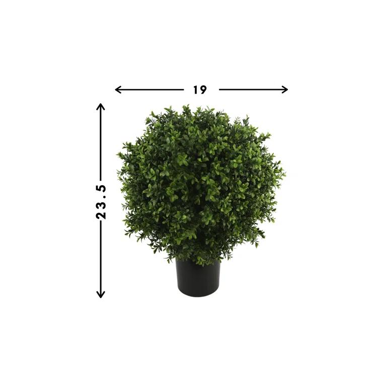 UV Rated Indoor/Outdoor Faux Boxwood Topiary