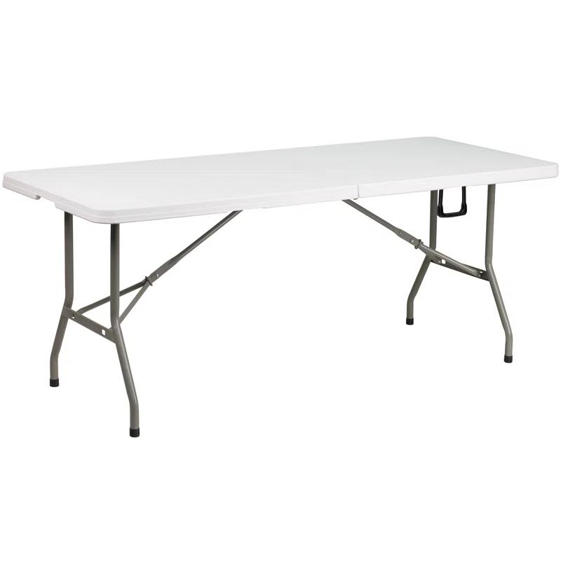 Flash Furniture Noah 6' Rectangular Plastic Folding Event Table with Carrying Handle
