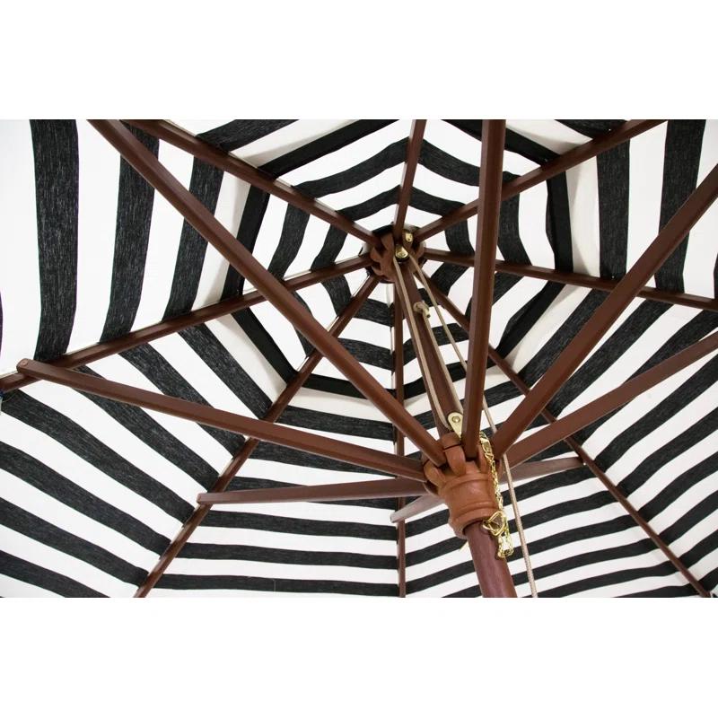 Heininger Holdings LLC 9' Classic Wood Market Umbrella